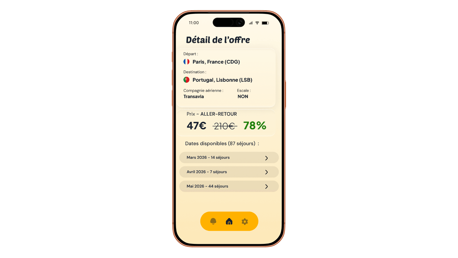 Jusqu'à -80% sur tes vols
