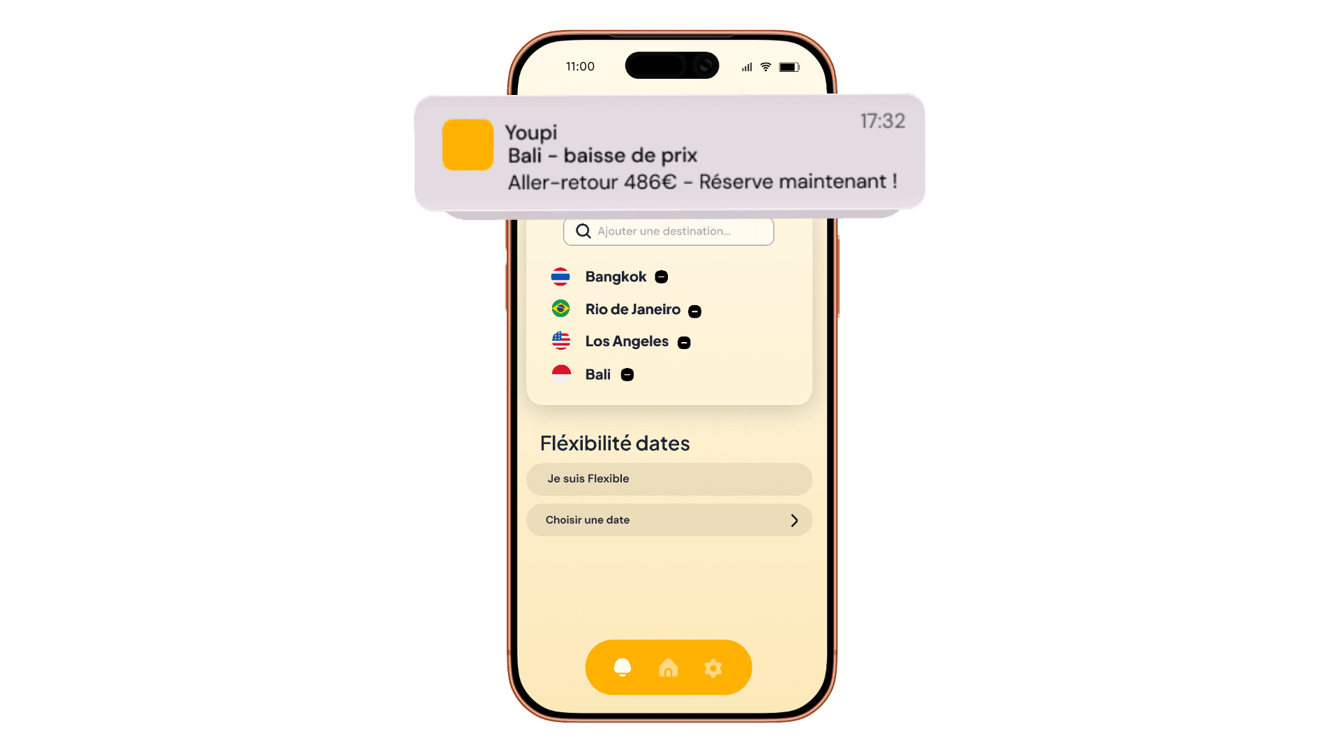 Alertes instantanées